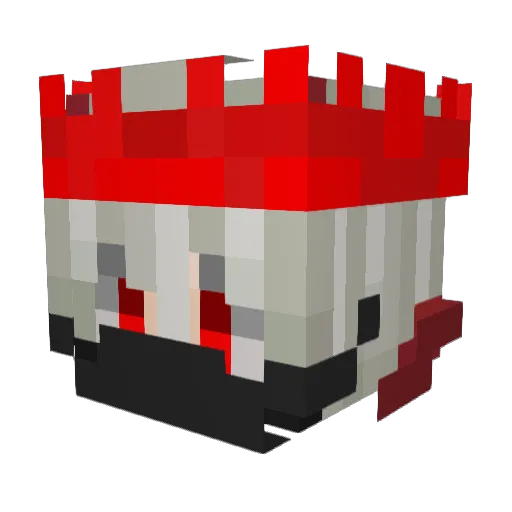 K_ayla Minecraft avatar head, 3D render