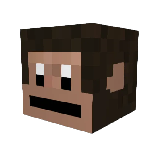 K_cgrc Minecraft avatar head, 3D render