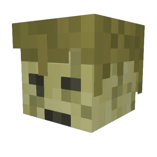 K_dad Minecraft avatar head, 3D render