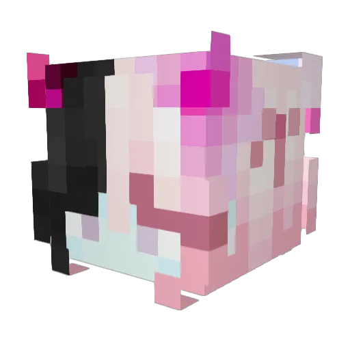 K_flur0404 Minecraft avatar head, 3D render