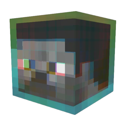 K_ieran Minecraft avatar head, 3D render
