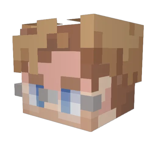 K_irby7 Minecraft avatar head, 3D render
