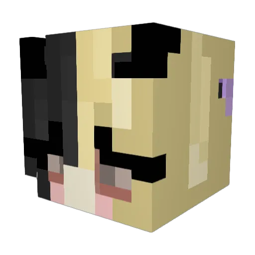 K_lyde Minecraft avatar head, 3D render