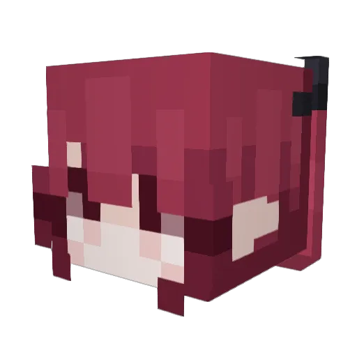 K_marin50 Minecraft avatar head, 3D render