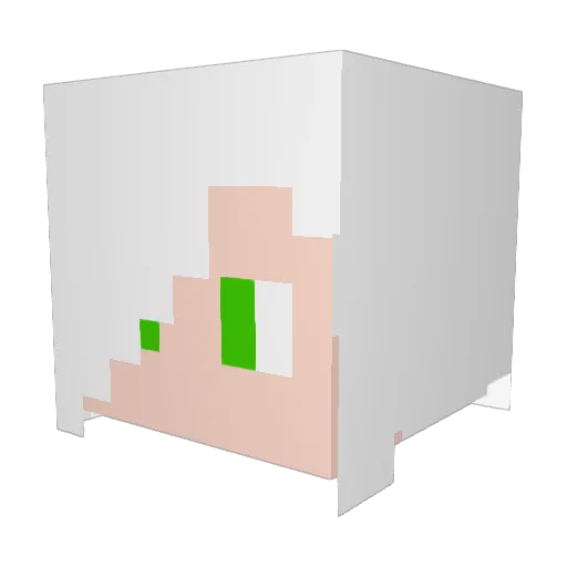 K_sagara Minecraft avatar head, 3D render