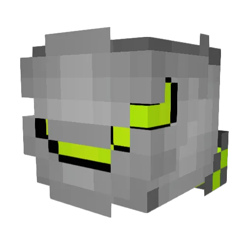 K_ush Minecraft avatar head, 3D render