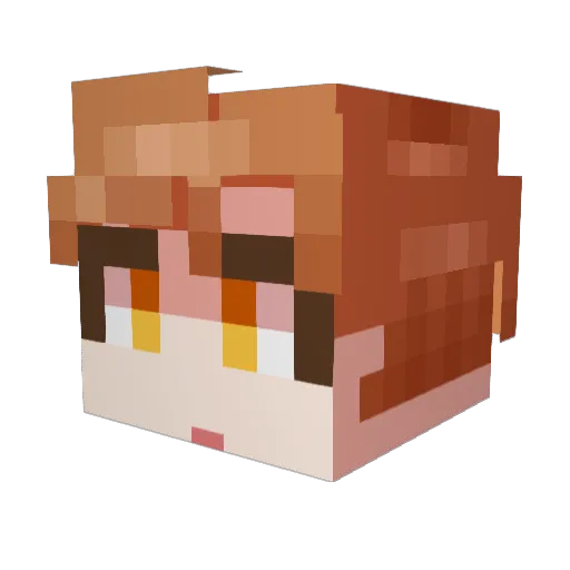 K_zerostone Minecraft avatar head, 3D render