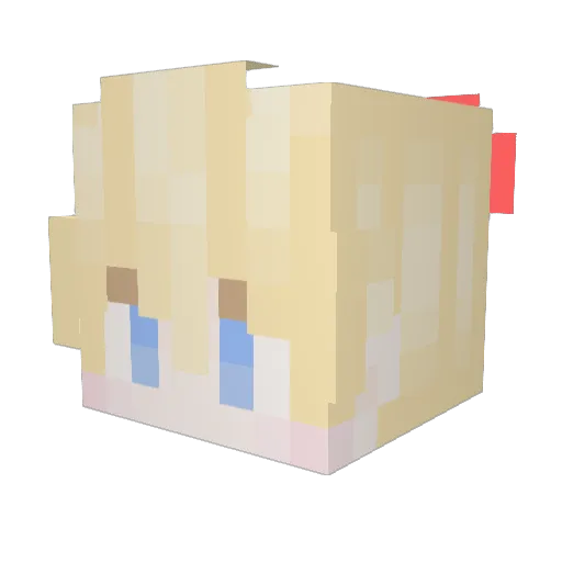 K_zpdl Minecraft avatar head, 3D render