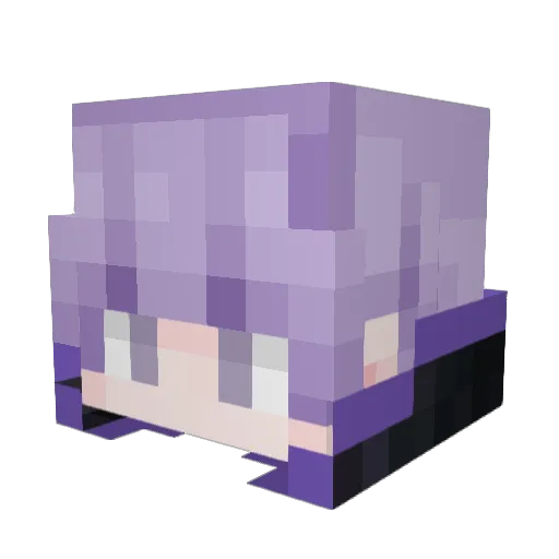 Ka0ning Minecraft avatar head, 3D render