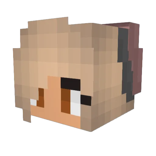 Ka0ticNinj Minecraft avatar head, 3D render