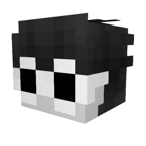 Ka1lub Minecraft avatar head, 3D render