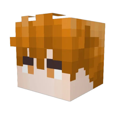 Ka1yan Minecraft avatar head, 3D render