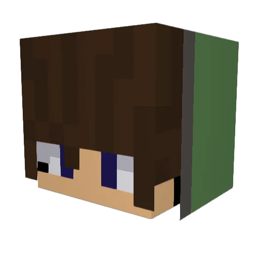 Ka2jeon Minecraft avatar head, 3D render