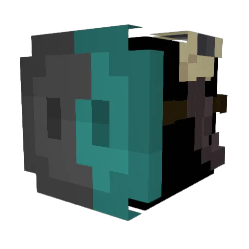 Ka73jin Minecraft avatar head, 3D render