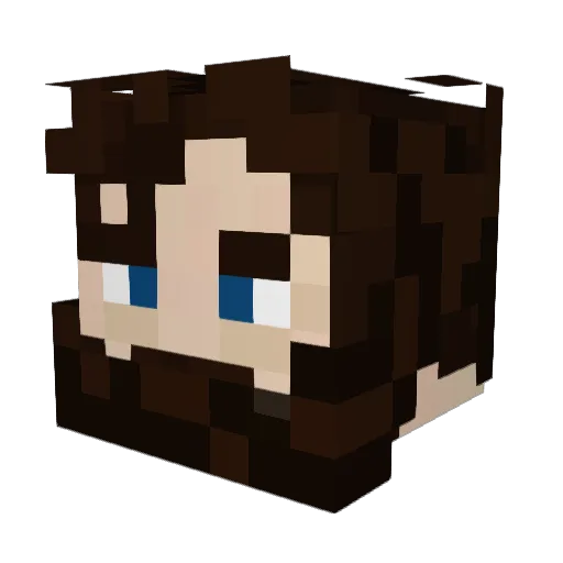 KaBenite Minecraft avatar head, 3D render