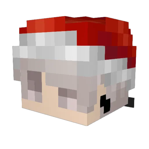 KaBzaa Minecraft avatar head, 3D render