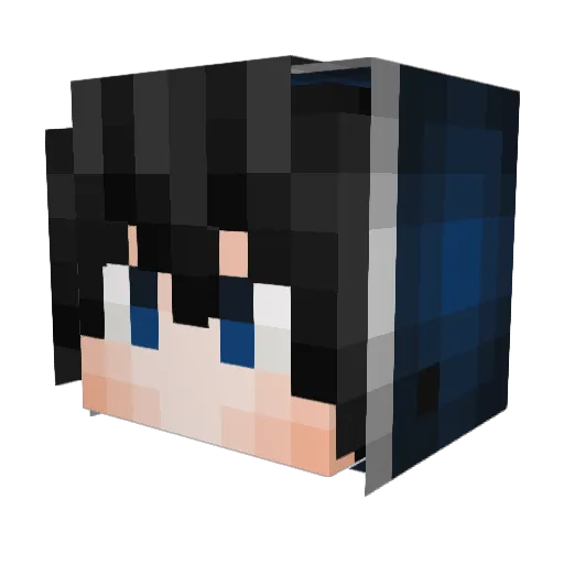 KaChaKaPOP Minecraft avatar head, 3D render