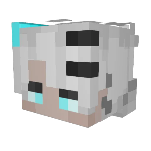 KaDeZ08 Minecraft avatar head, 3D render