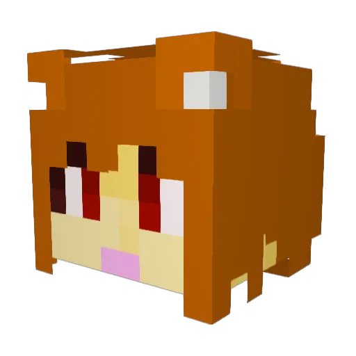 KaDoGun Minecraft avatar head, 3D render