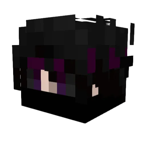 KaFOV Minecraft avatar head, 3D render