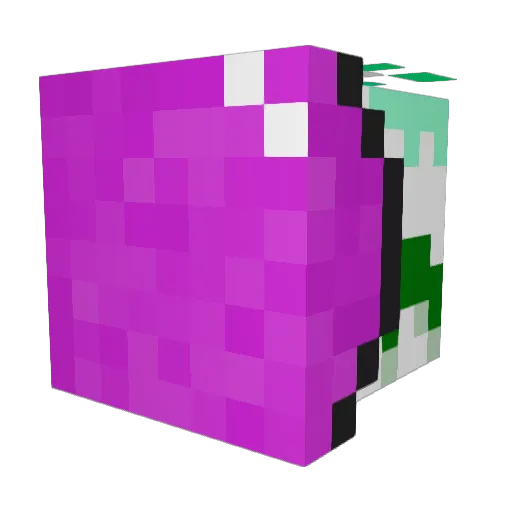 KaFe_03 Minecraft avatar head, 3D render