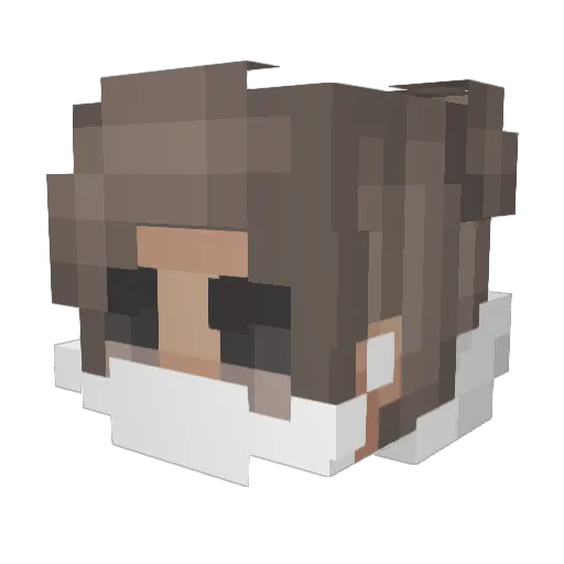 KaGoKu_ Minecraft avatar head, 3D render