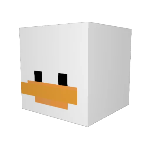 KaHoCAT Minecraft avatar head, 3D render