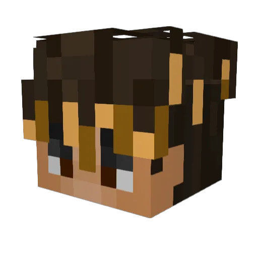 KaJoTiBa Minecraft avatar head, 3D render