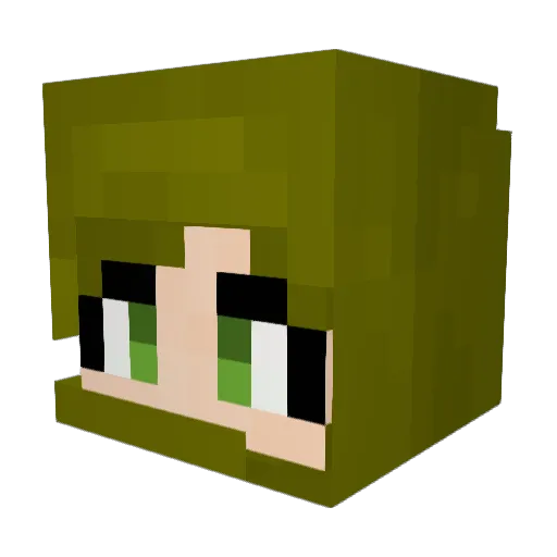 KaKY_ Minecraft avatar head, 3D render