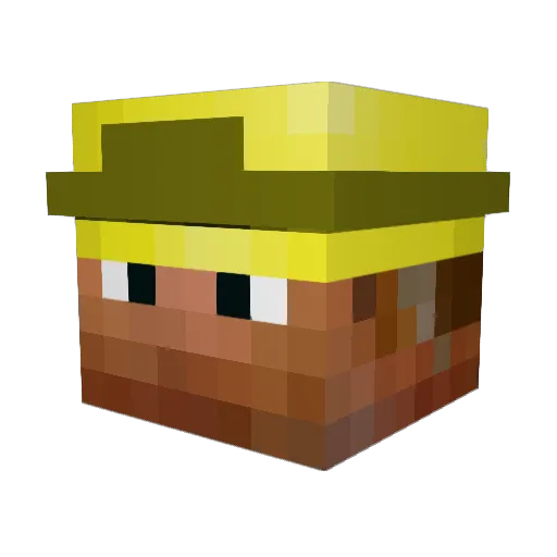 KaMaLt1 Minecraft avatar head, 3D render