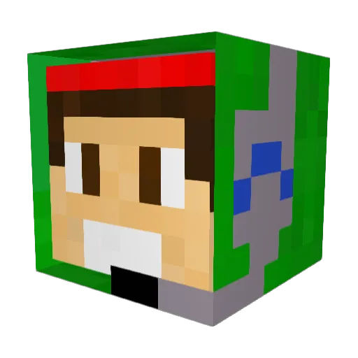 KaMiKaZe86_ Minecraft avatar head, 3D render