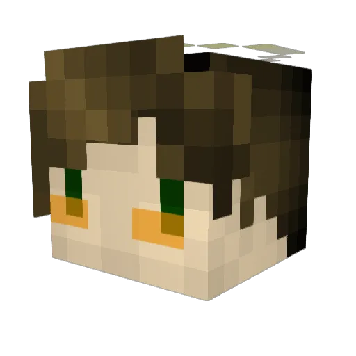 KaNukei Minecraft avatar head, 3D render