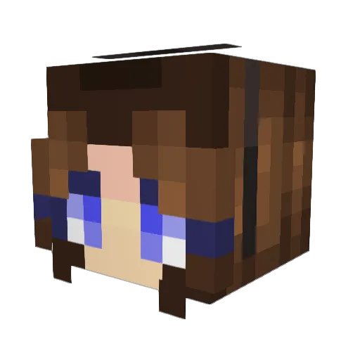 KaPew93 Minecraft avatar head, 3D render