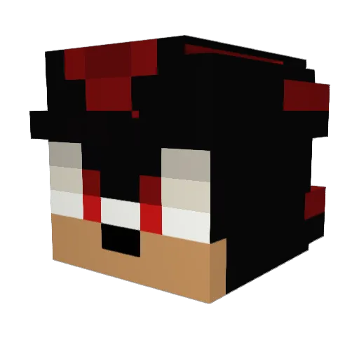 KaRaMeJIbKa Minecraft avatar head, 3D render