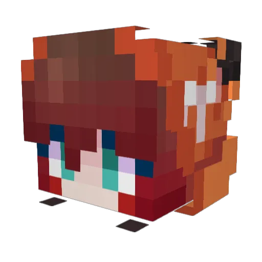 KaRmaAoy Minecraft avatar head, 3D render