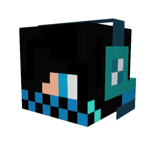 KaShYu Minecraft avatar head, 3D render