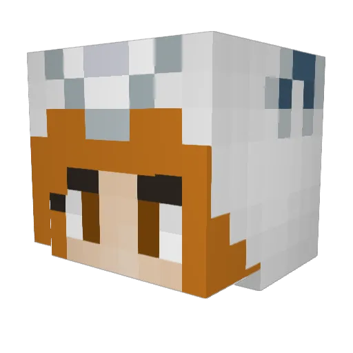 KaTeMcTaTe Minecraft avatar head, 3D render