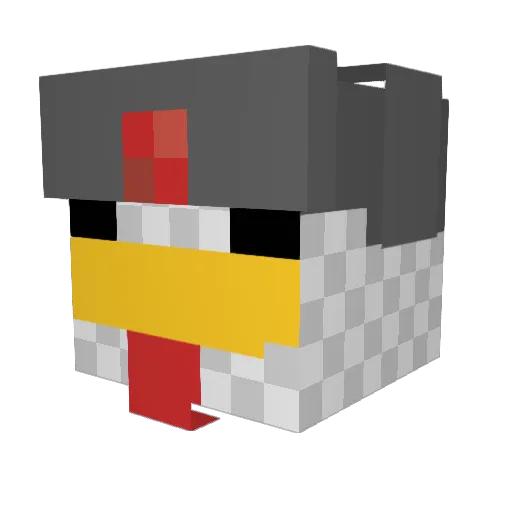 KaWaKa1908 Minecraft avatar head, 3D render