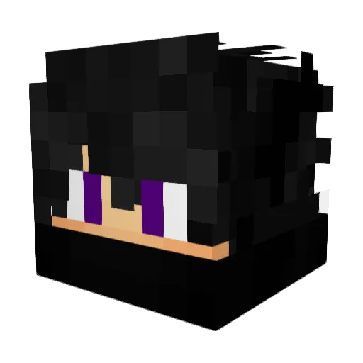 KaWan39 Minecraft avatar head, 3D render