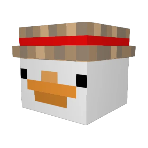 KaWouter04 Minecraft avatar head, 3D render