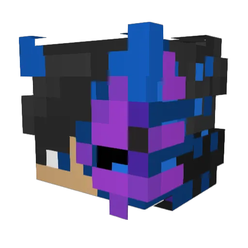 KaYaNa074 Minecraft avatar head, 3D render