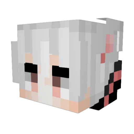 KaYouTeaChan Minecraft avatar head, 3D render