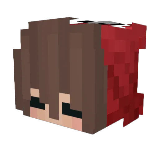 KaYouf Minecraft avatar head, 3D render
