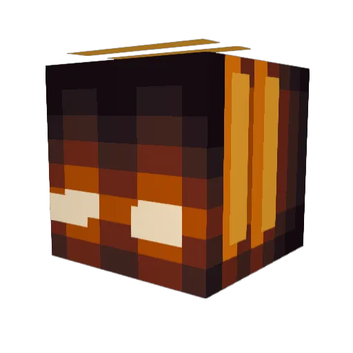 KaZa_05 Minecraft avatar head, 3D render