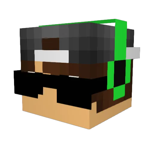 KaZiNN Minecraft avatar head, 3D render