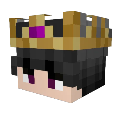 KaZinc Minecraft avatar head, 3D render
