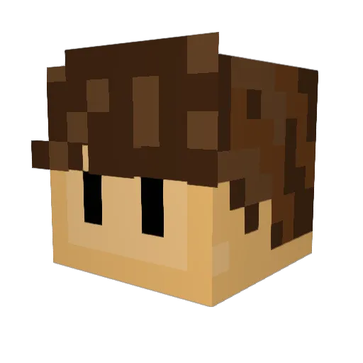 Ka_T_J Minecraft avatar head, 3D render