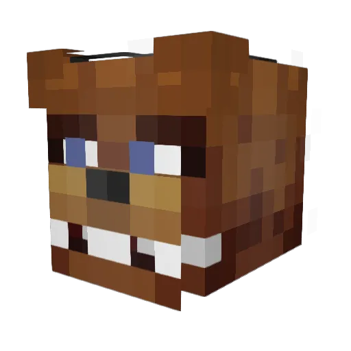 Kaa1ser Minecraft avatar head, 3D render