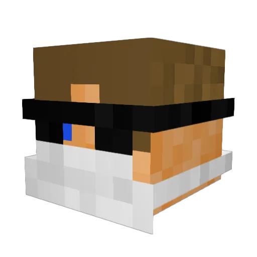 KaaaroleczeQ Minecraft avatar head, 3D render