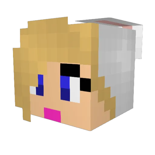 Kaaatchup Minecraft avatar head, 3D render